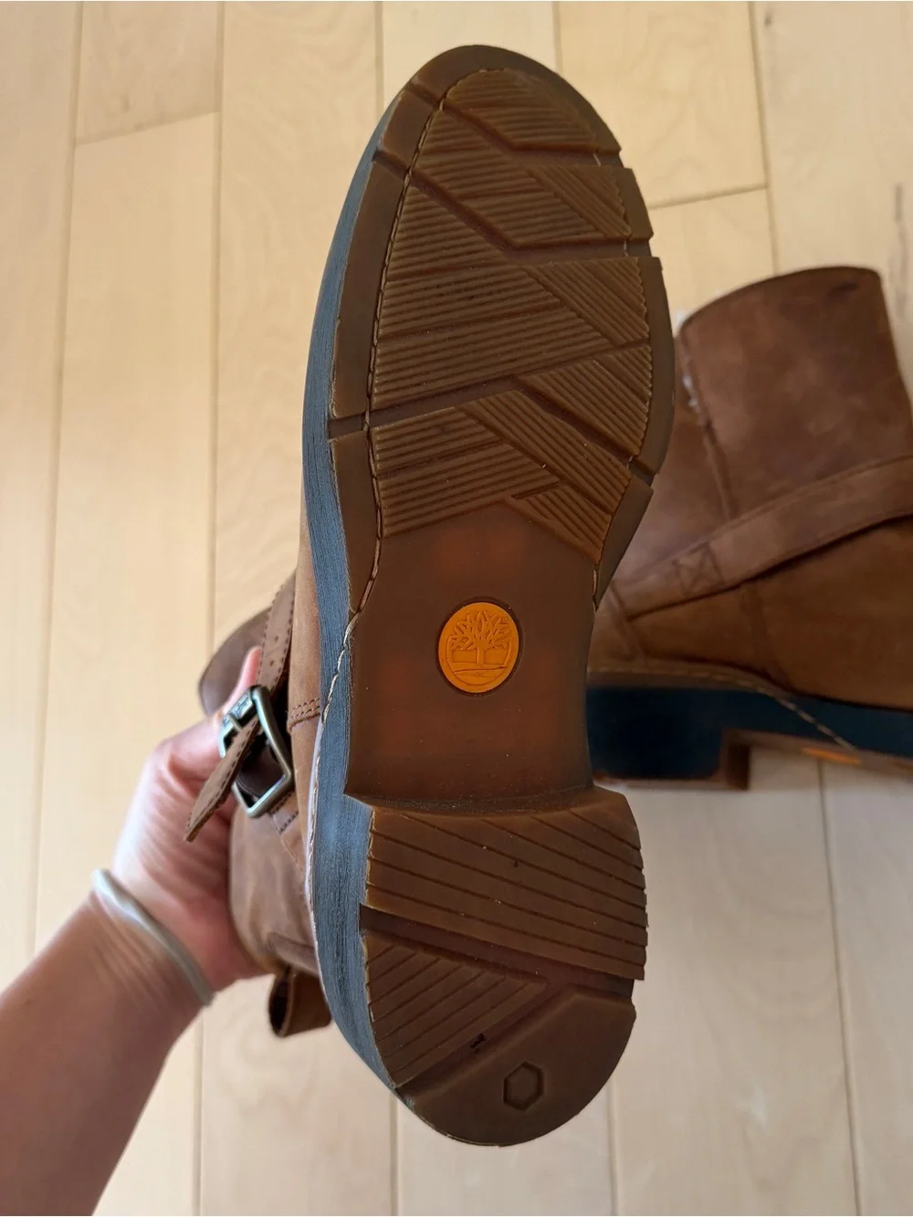 Timberland Waterproof Women’s Brown Leather Ankle Harness Boots